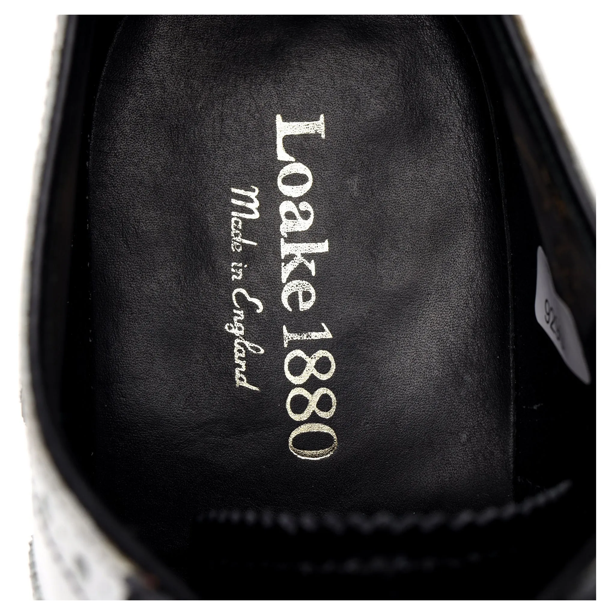 1880 'Sloane' Black and White Leather Spectator Oxford Brogues UK 9 F