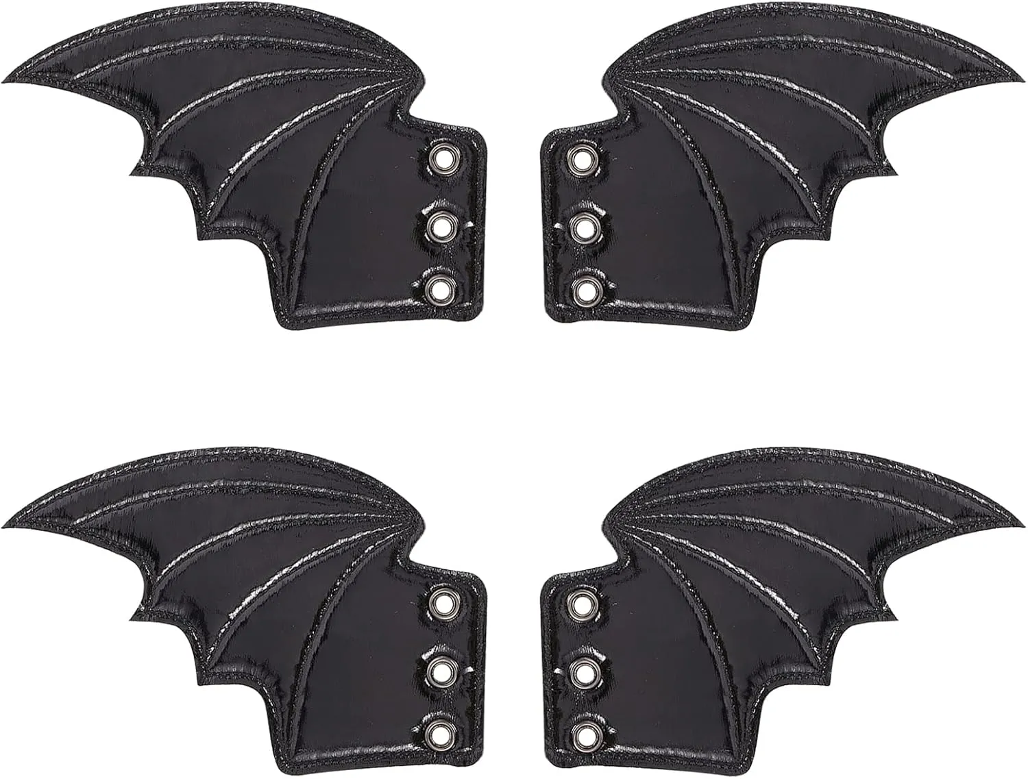 2 Pairs Bat Shoe Wings Skate Sneaker Accessories Canvas Wing Charm Accessory for Women Men 5.71 x 3.82 inch