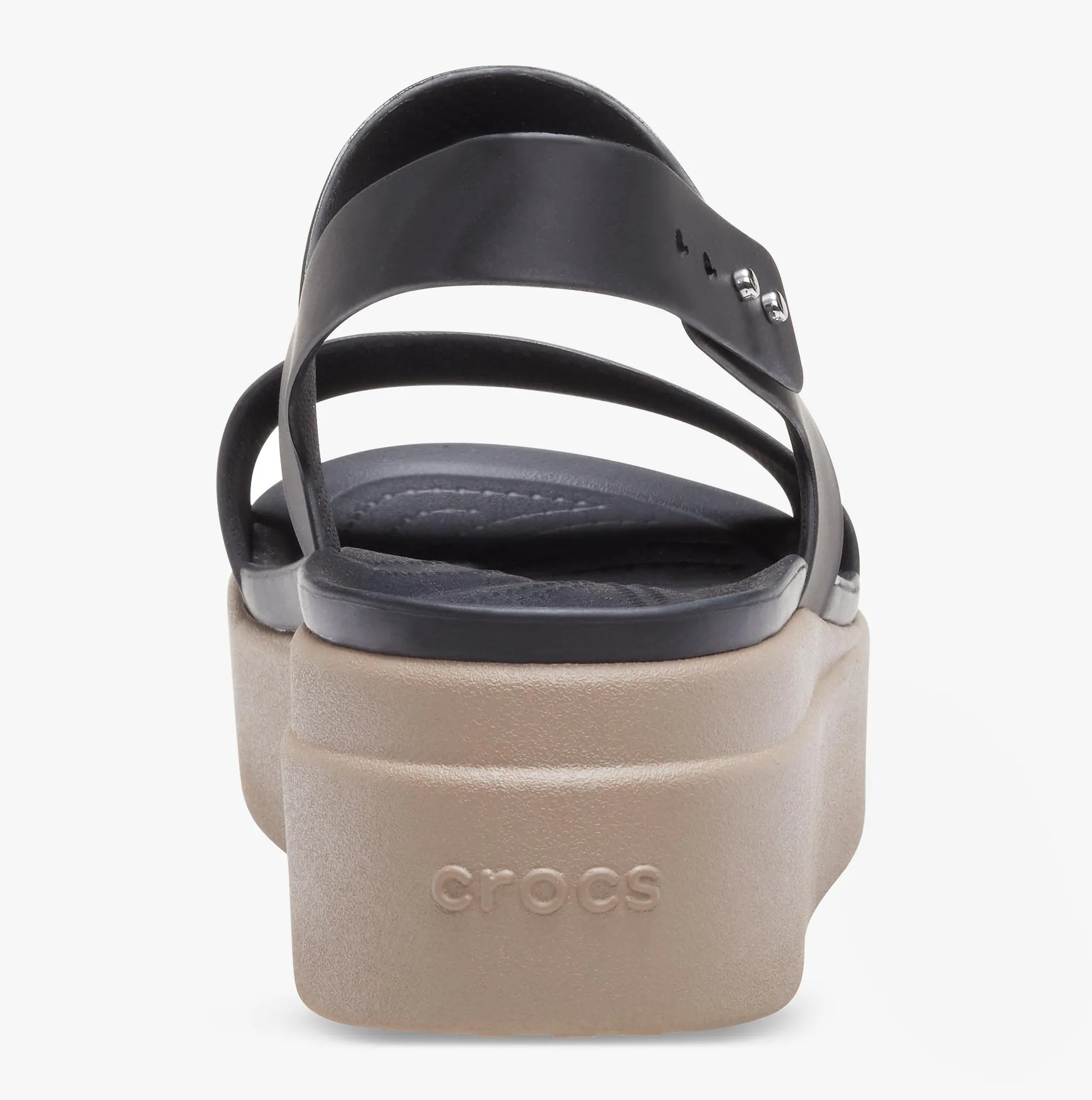 206453-07H BROOKLYN LOW WEDGE Womens Sandals Black/Mushroom