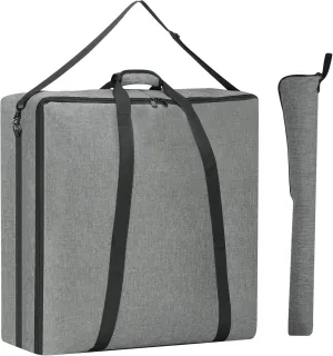 32" Dog Playpen Storage Bag, Suitable for Foldable Exercise Pet Playpens, Dog Fence Travel Bag With Handles For Camping and RV Trip, Waterproof Oxford Fabric Grey
