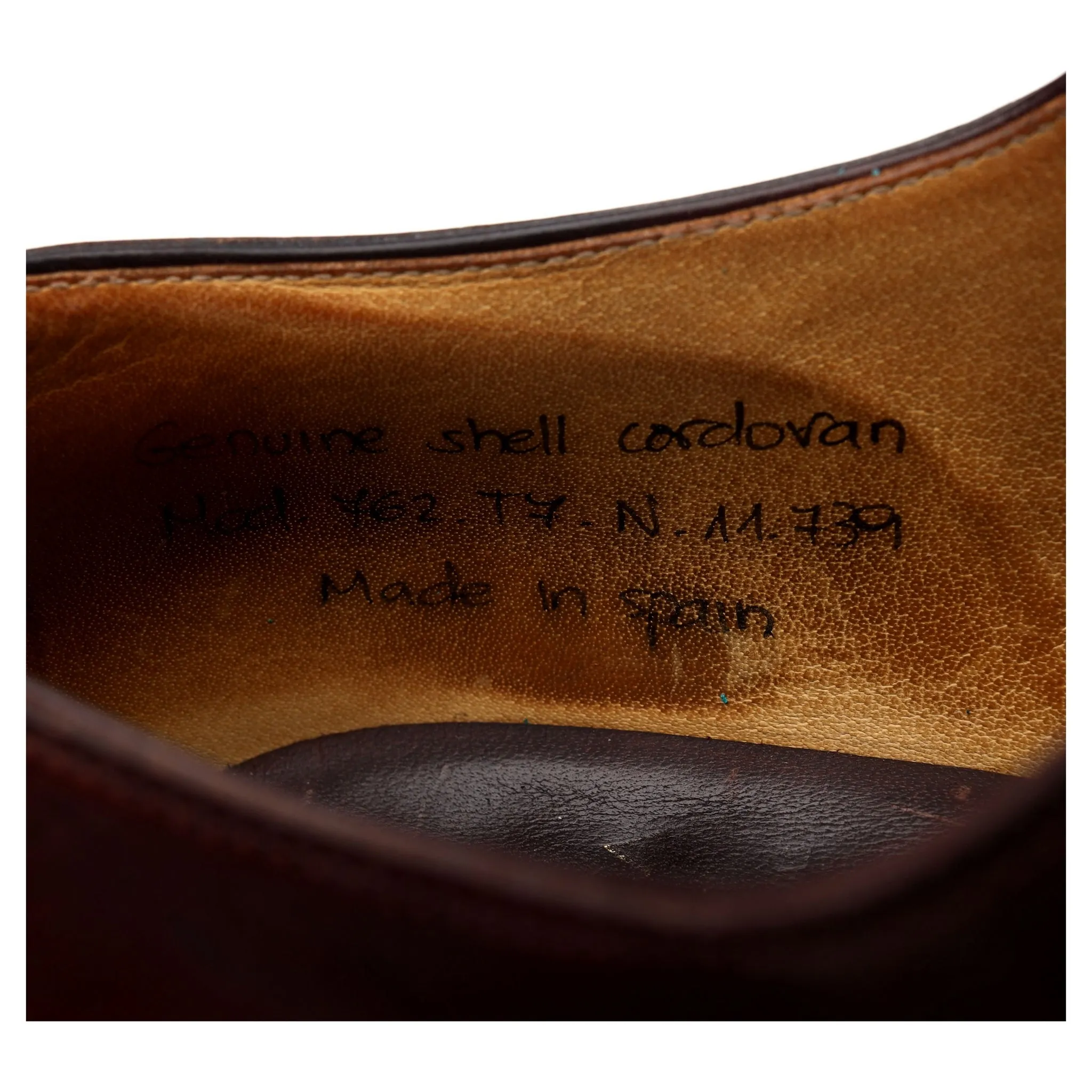 '762' Burgundy Cordovan Leather Oxford UK 7 EE