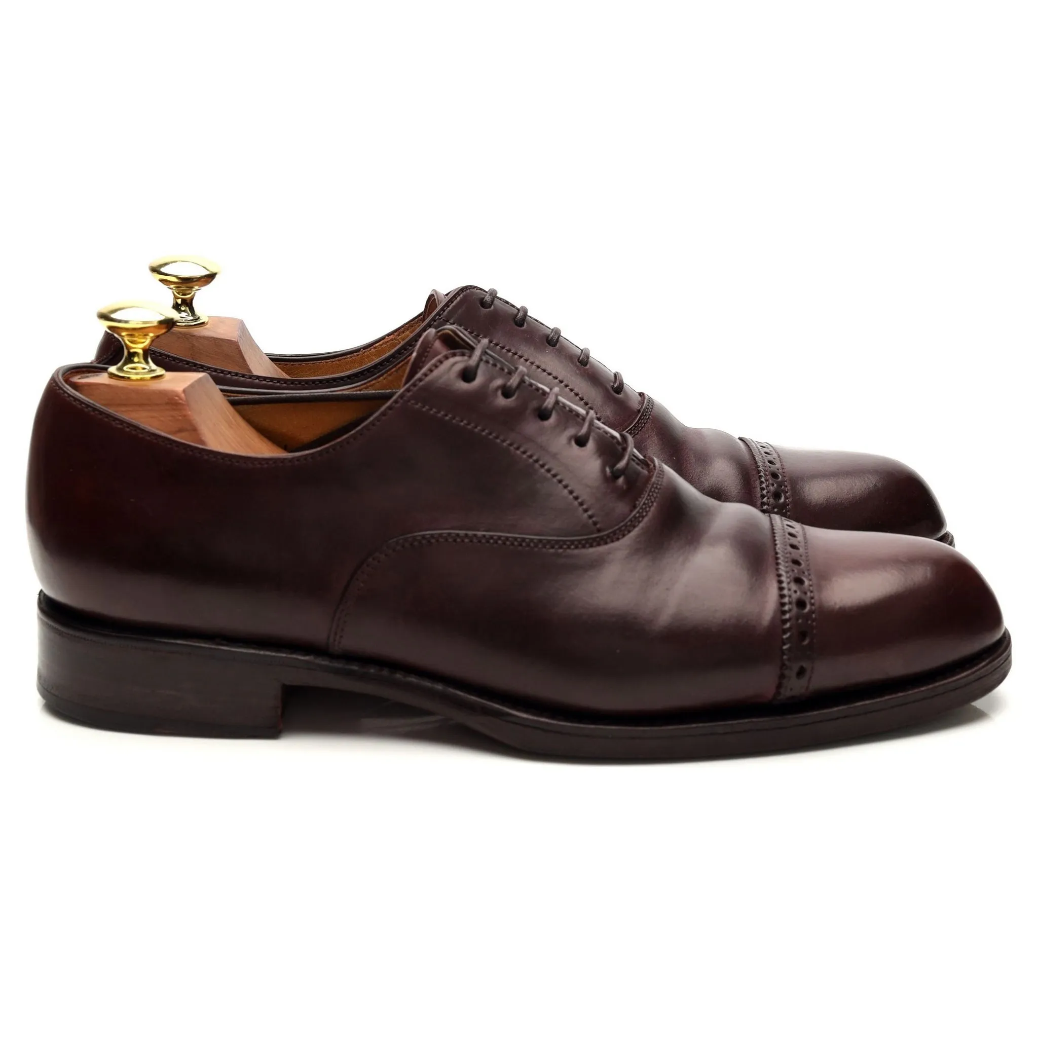 '762' Burgundy Cordovan Leather Oxford UK 7 EE