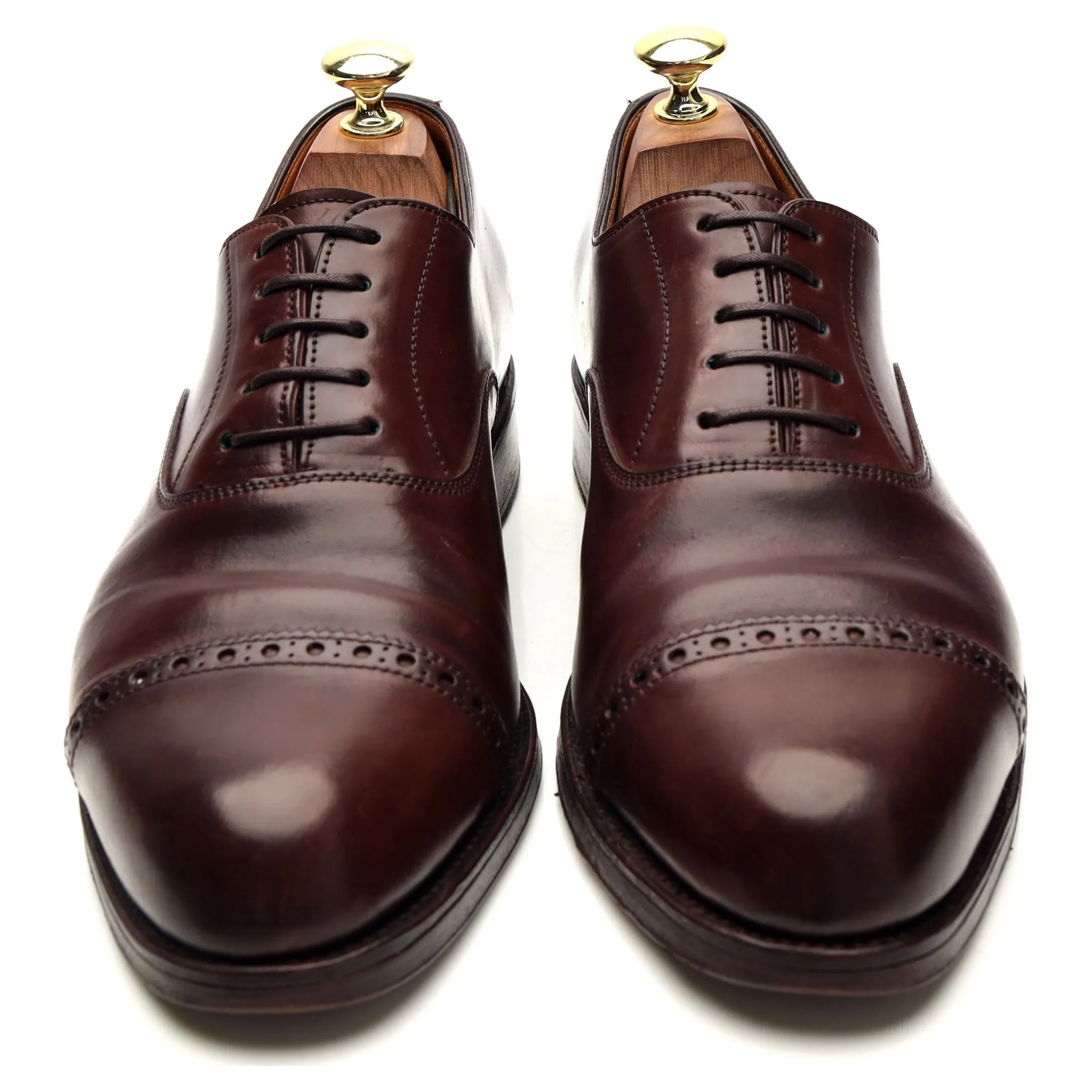 '762' Burgundy Cordovan Leather Oxford UK 7 EE