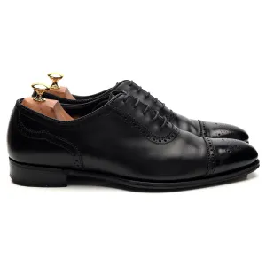 'Adam' Black Leather Oxford Brogue UK 10 E