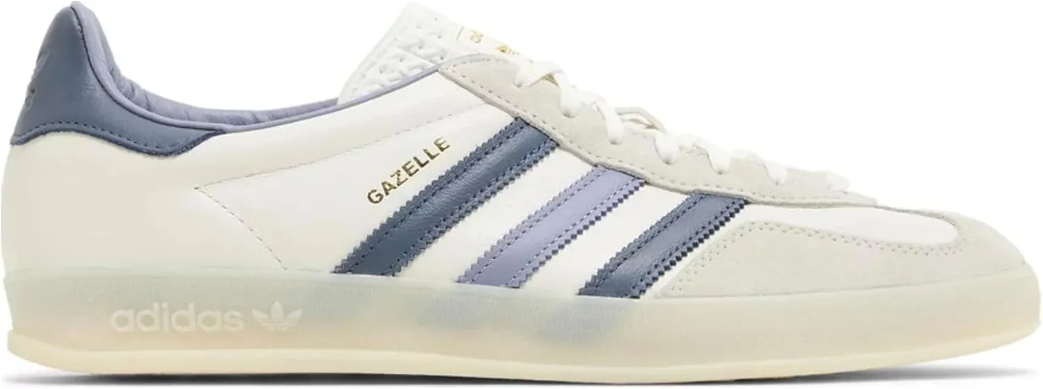 adidas Gazelle Indoor OG Mens Sneaker (White Blue Ink, US Footwear Size System, Adult, Men, Numeric, Medium, 13)