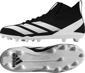 adidas Men's Adizero Impact.2 American Football Sneaker, Black/White/Black, 11