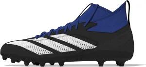 adidas Men's Adizero Impact.2 American Football Sneaker, Black/White/Team Royal Blue, 10.5