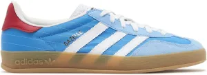 adidas Men's Gazelle Indoor Sneaker, Bright Blue/Cloud White/Gum, Size 6.5