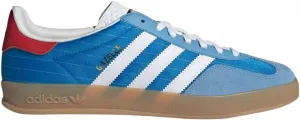 adidas Men's Gazelle Indoor Sneaker, Bright Blue/Cloud White/Gum, Size 8