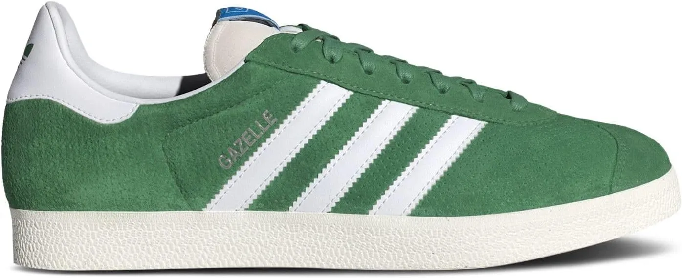 adidas Men's Gazelle Indoor Sneaker, Preloved Green/Cloud White/Core White, Size 13