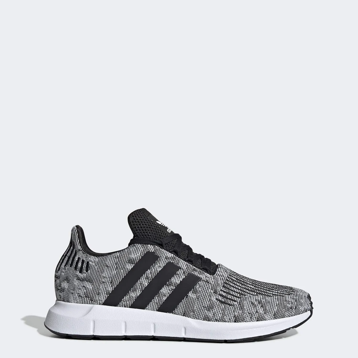 adidas Men's Swift Run Sneaker, Core White/Core White/Black, 4