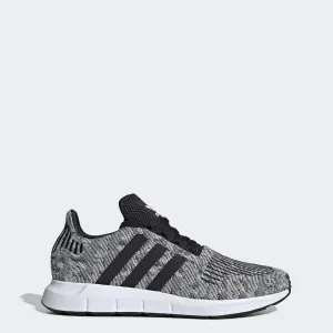 adidas Men's Swift Run Sneaker, Core White/Core White/Black, 4