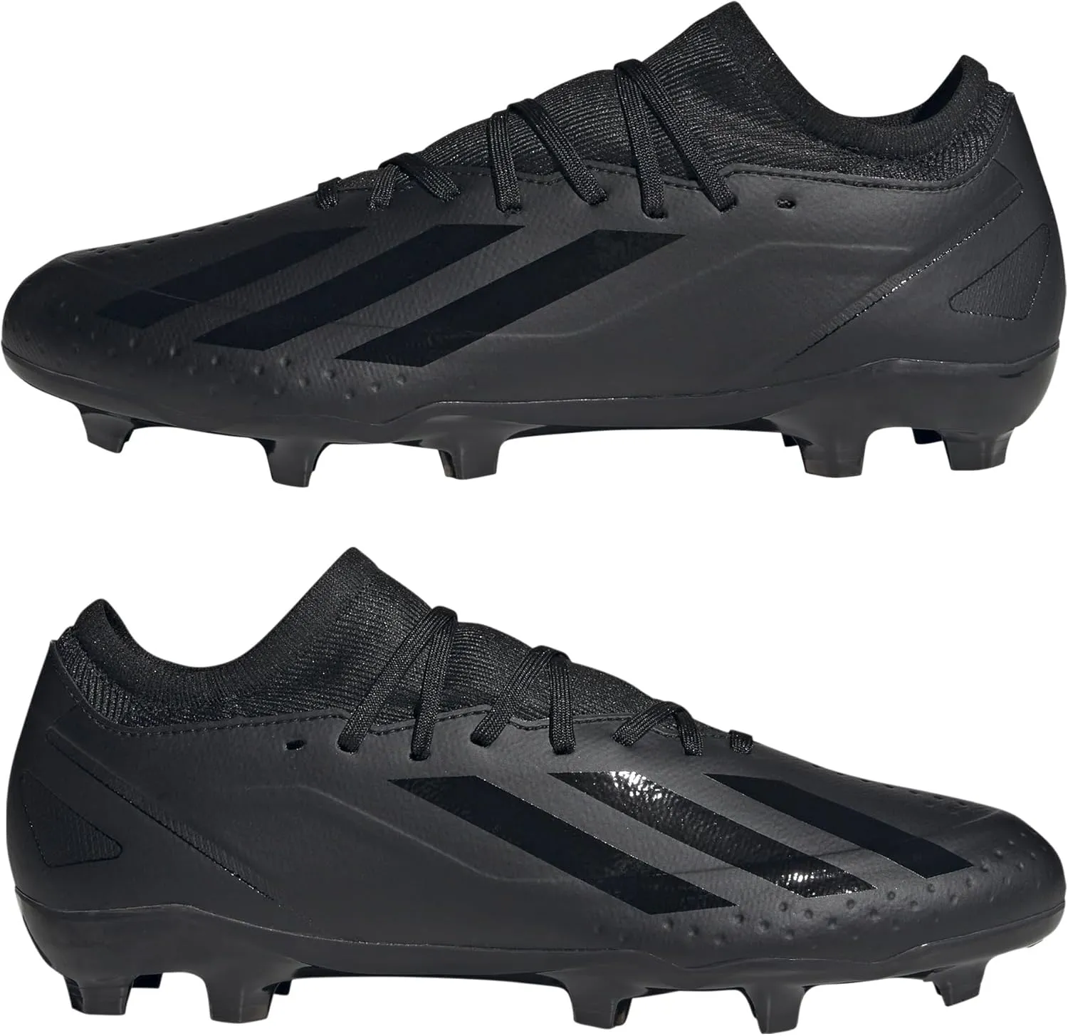 adidas Mens X Crazyfast.3 Firm Ground Soccer Cleats Cleated, Firm Ground - Black
