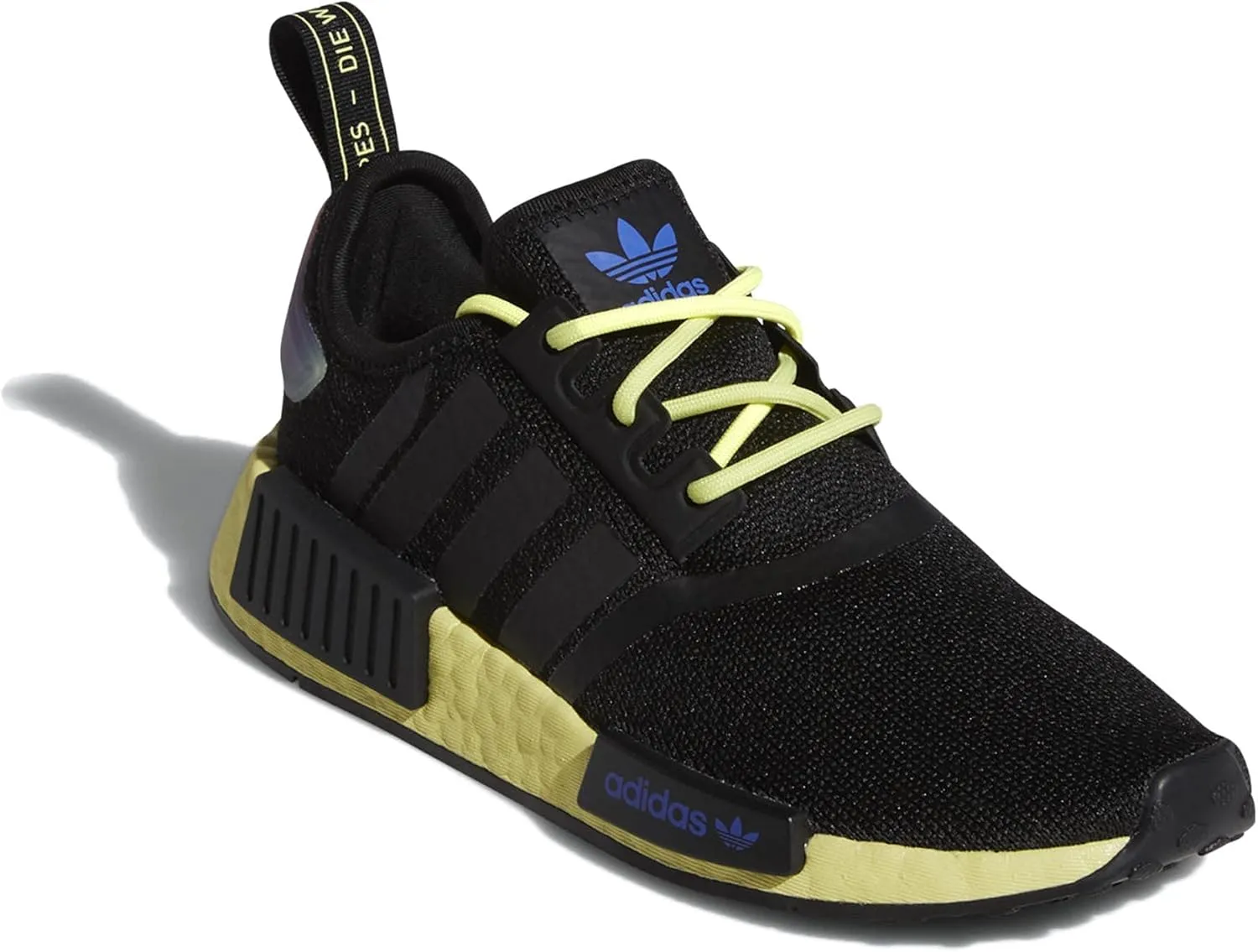 adidas Originals Unisex-Child NMD_r1 Sneaker (Core Black/Pulse Yellow/Sonic Ink, Numeric_6)