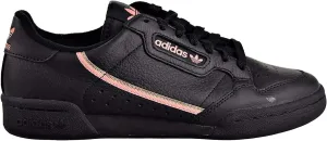 adidas Originals Women's Continental 80 Sneaker, core Black/Trace Pink/Copper met, 10.5