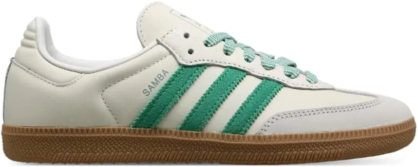 Adidas Samba OG Womens Sneaker (Off White Court Green, 6)