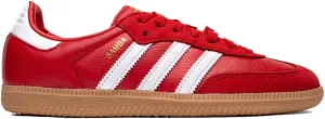 Adidas Samba OG Womens Sneaker (White Scarlet Red, 6)