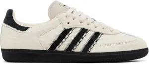 Adidas Samba OG Womens Sneaker (Wonder White Black Pony, 7.5)