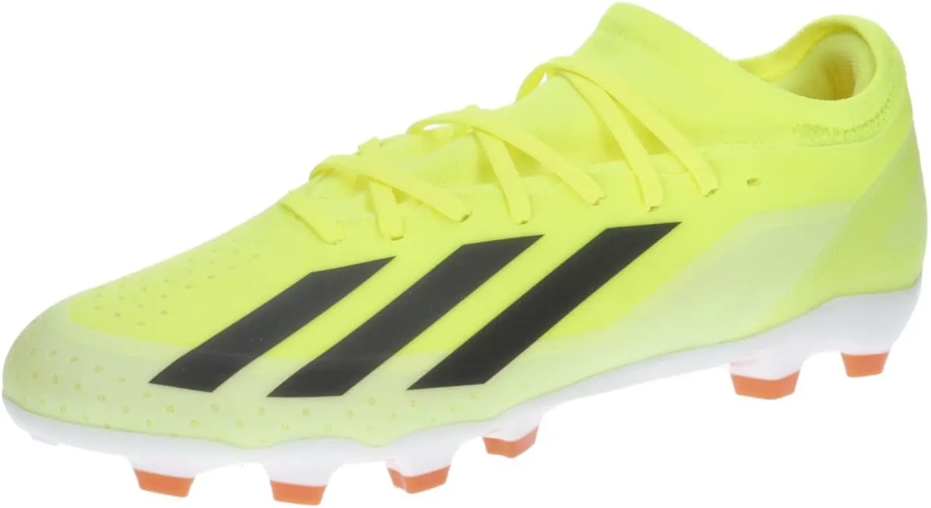 adidas Unisex's X Crazyfast League Multi-Ground Boots Sneaker, Solar Yellow Core Black Cloud White, us:6.5