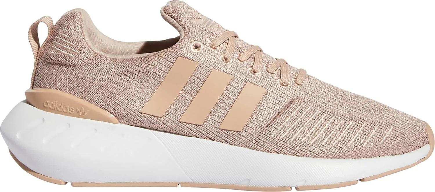 adidas Women's Swift Run 22 Sneaker, Ash Pearl/Ash Pearl/White, 11 M US