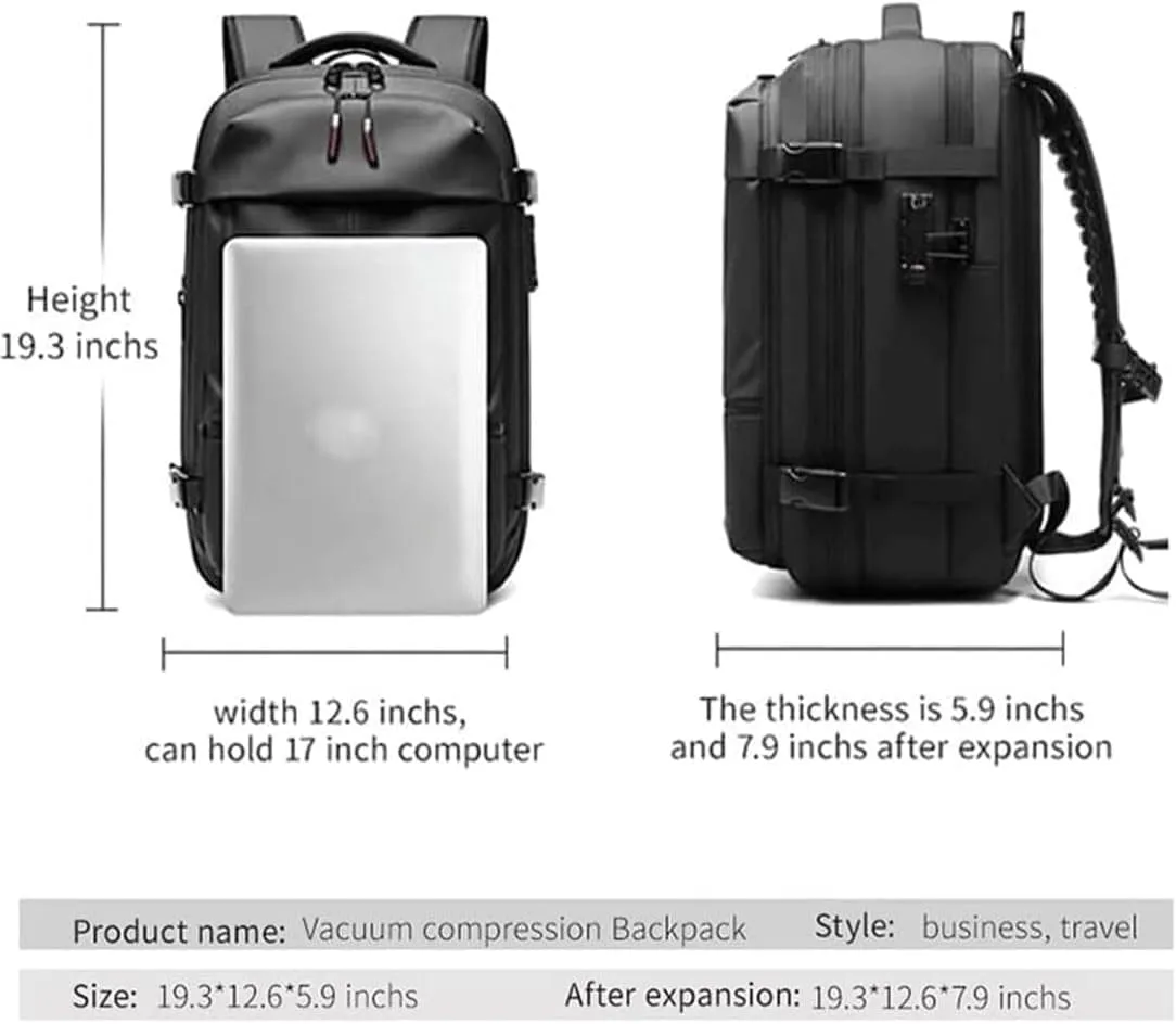 Aeropack Backpack, Aeropack Vacuum Compression Backpack, 2025 60l Expandable Backpack with Vacuum Compression (Blue 2.0, Bag)