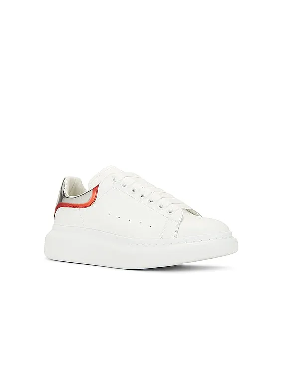 Alexander McQueen || Oversized Sneaker 'White Silver Welsh Red'