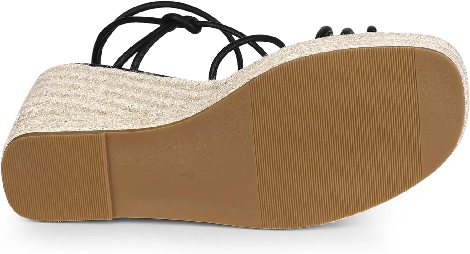 Allegra K Women's Platform Espadrille Wedge Heel Slingback Strappy Sandals