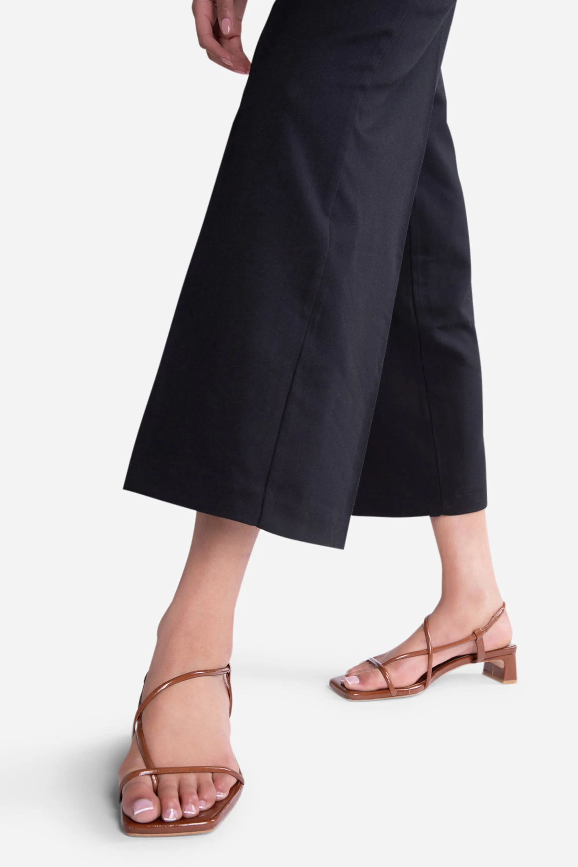 ANCA PATENT LEATHER HEEL