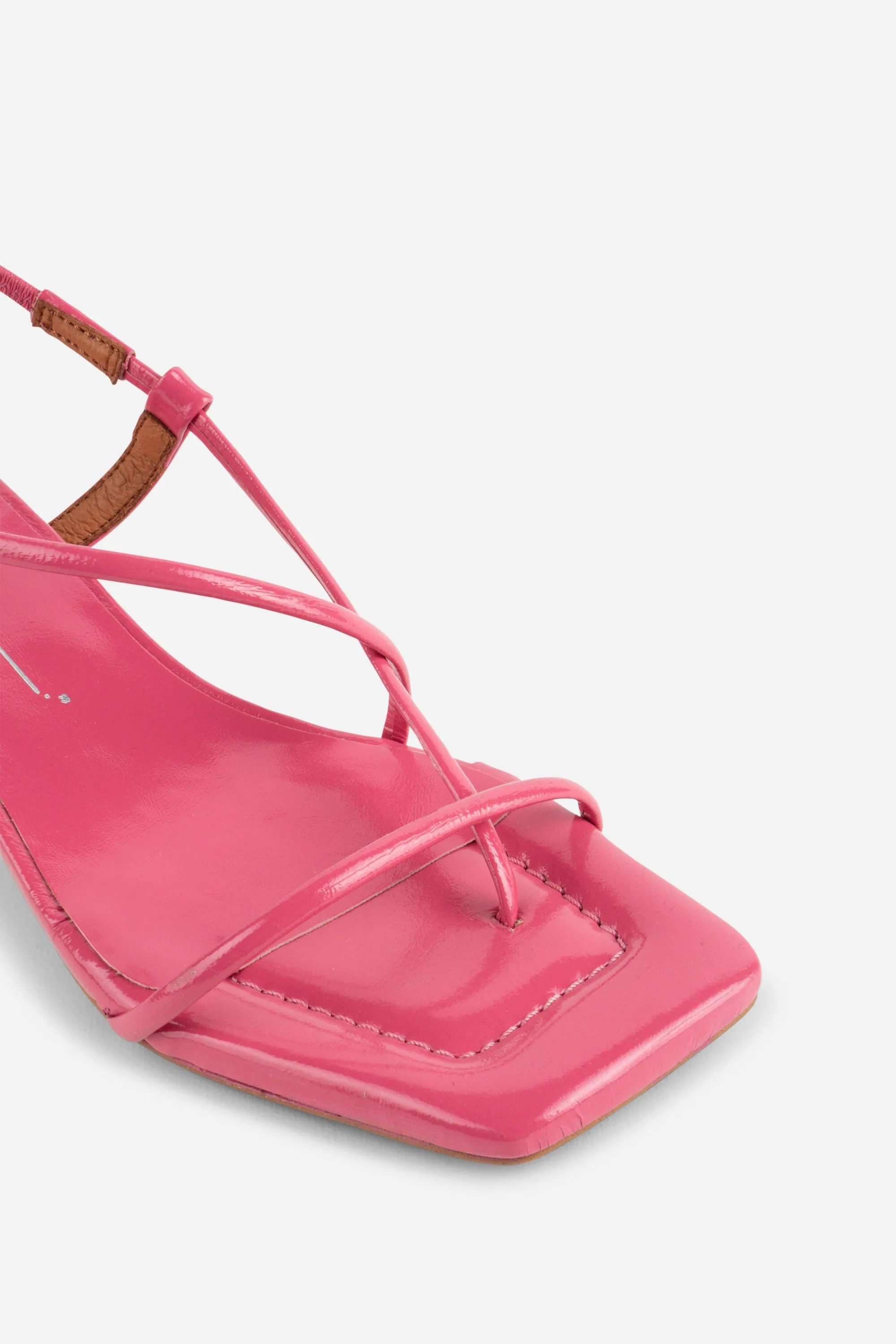 ANCA PATENT LEATHER HEEL