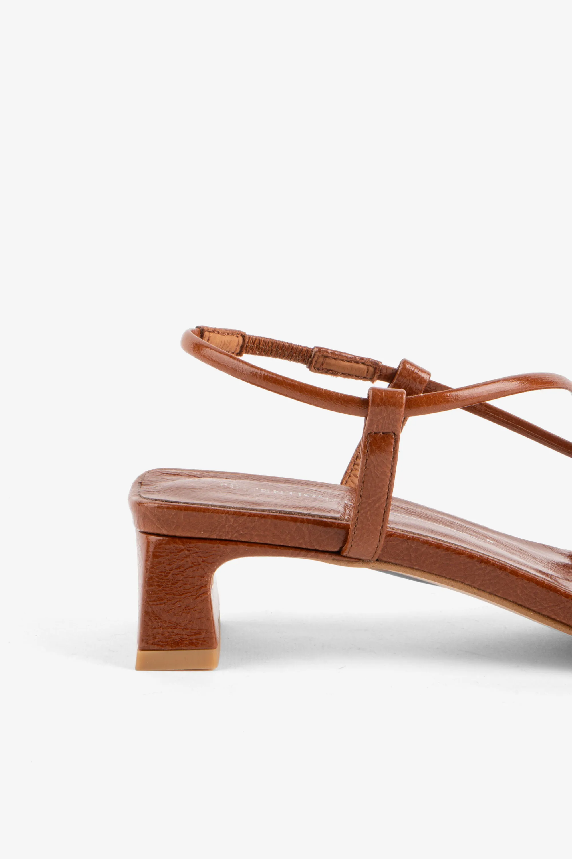 ANCA PATENT LEATHER HEEL