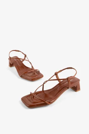 ANCA PATENT LEATHER HEEL