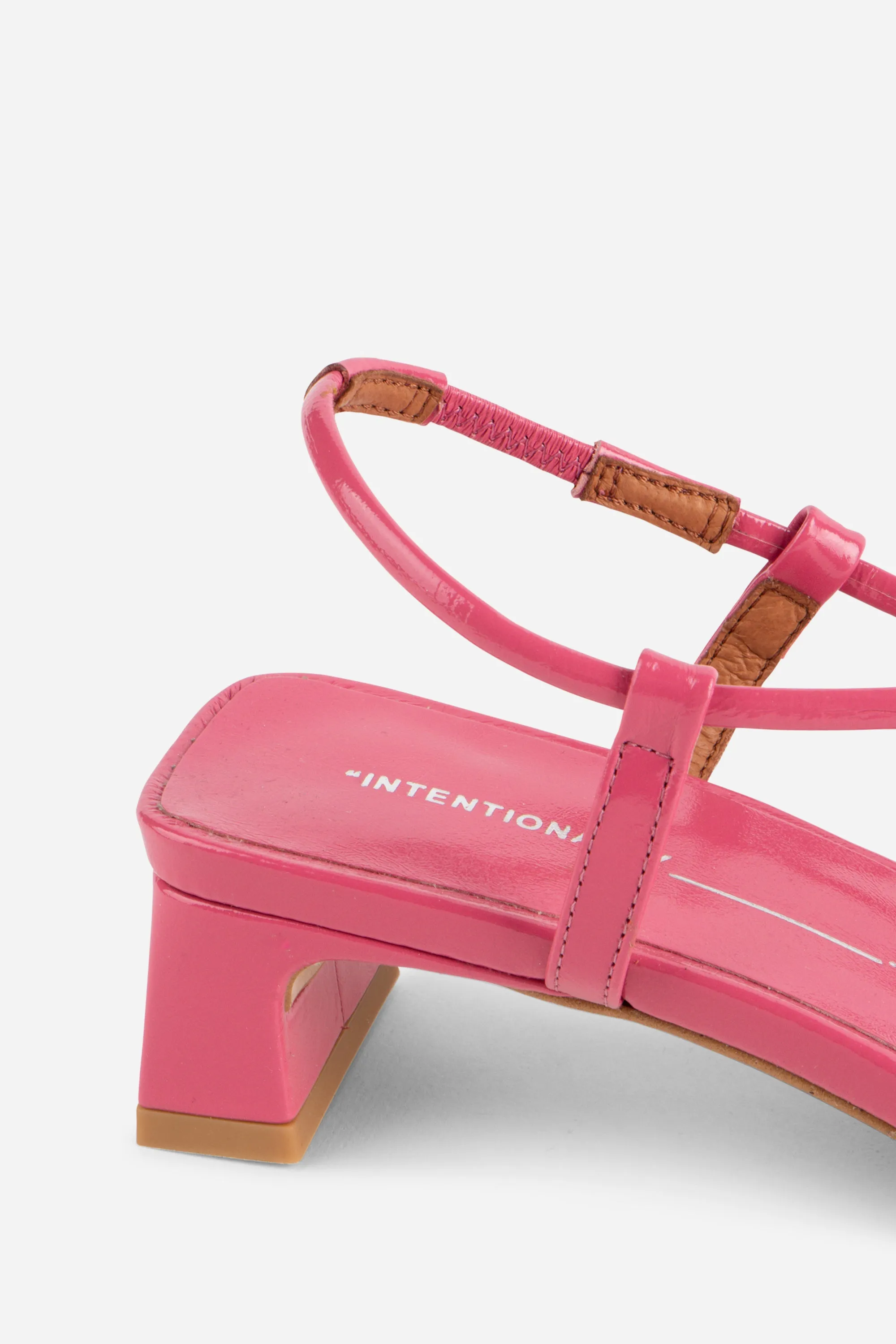 ANCA PATENT LEATHER HEEL