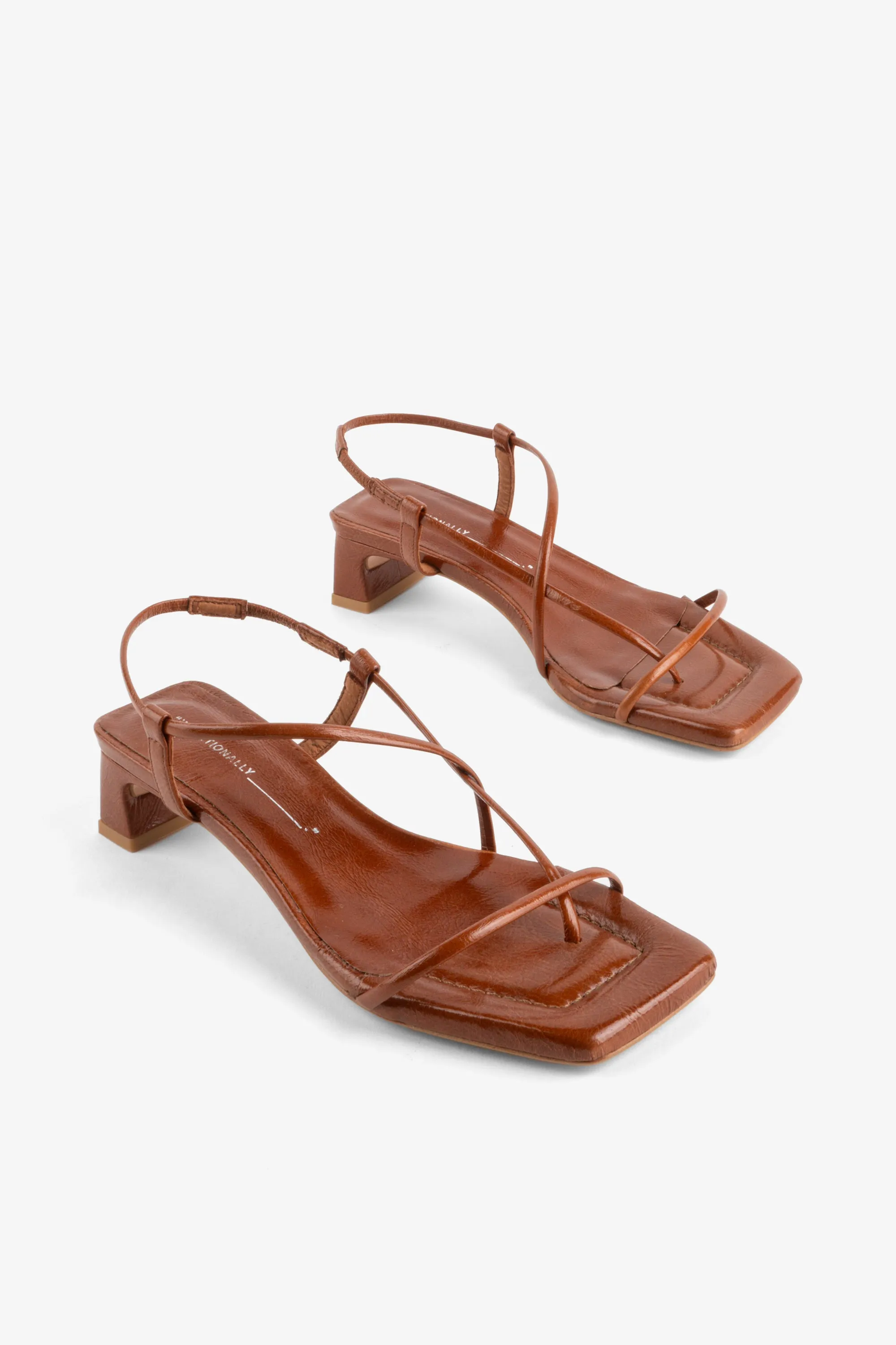 ANCA PATENT LEATHER HEEL