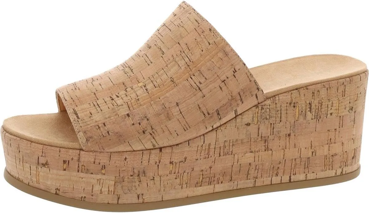 Anne Klein Womens AKVENTI Slip On Lifestyle Wedge Sandals