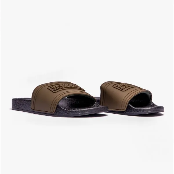 Barbour INTERNATIONAL Mens Logo Slider Olive