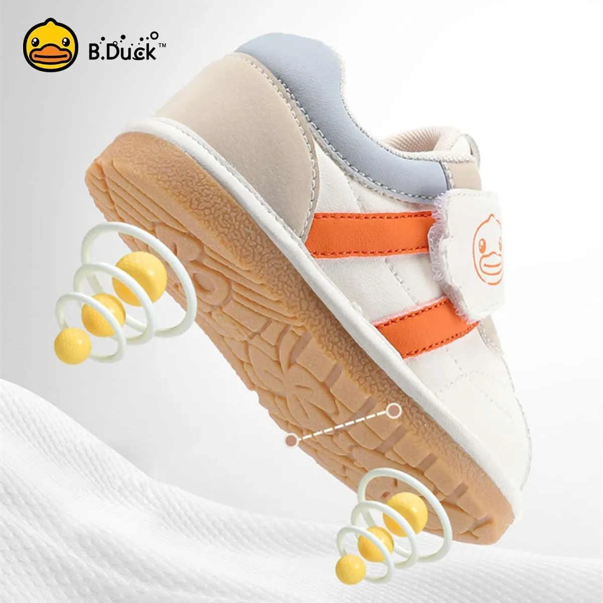 B.Duck Squeaky Shoes [Toddler 4-Toddler 7] Toddler Shoes for Girl and Boy Kids Shoe First Walker Soft-Bottom Toddler Shoes Toddler Sneakers