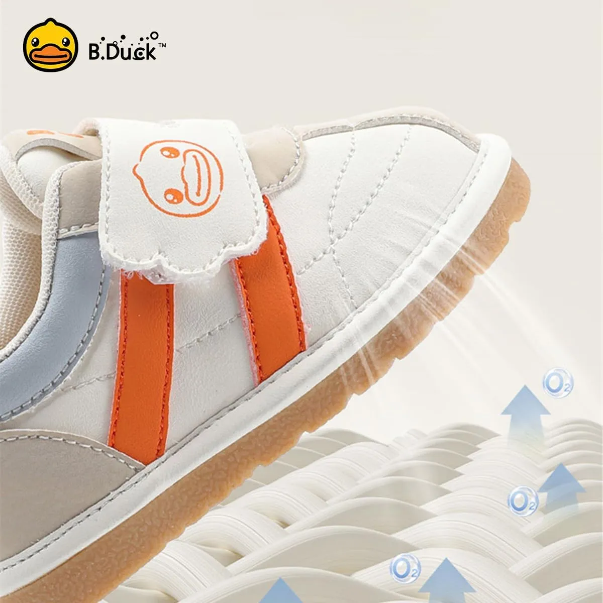B.Duck Squeaky Shoes [Toddler 4-Toddler 7] Toddler Shoes for Girl and Boy Kids Shoe First Walker Soft-Bottom Toddler Shoes Toddler Sneakers