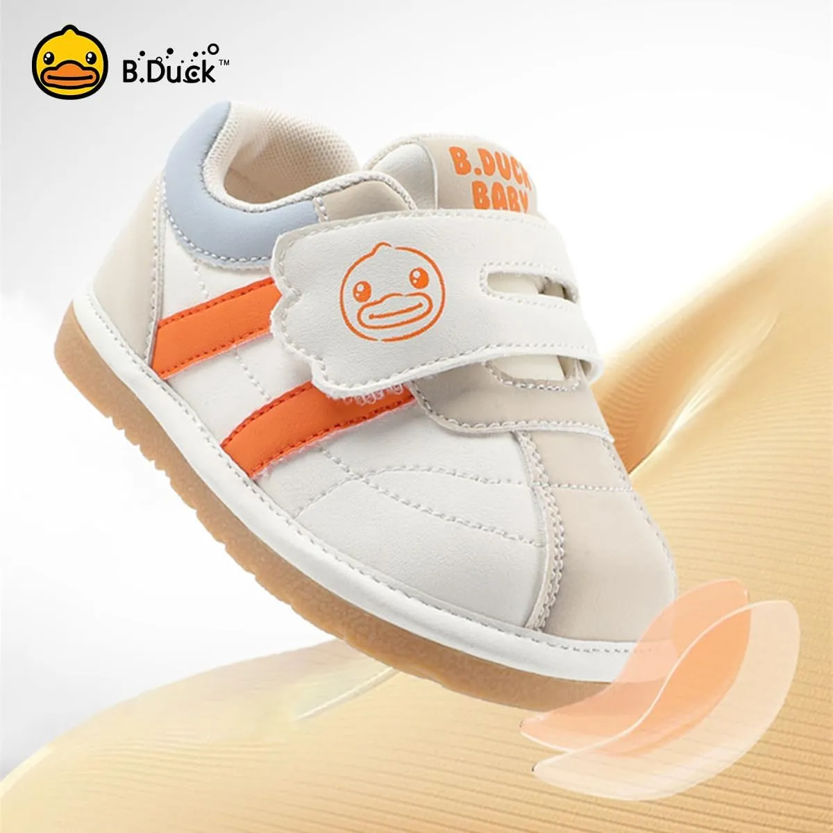 B.Duck Squeaky Shoes [Toddler 4-Toddler 7] Toddler Shoes for Girl and Boy Kids Shoe First Walker Soft-Bottom Toddler Shoes Toddler Sneakers