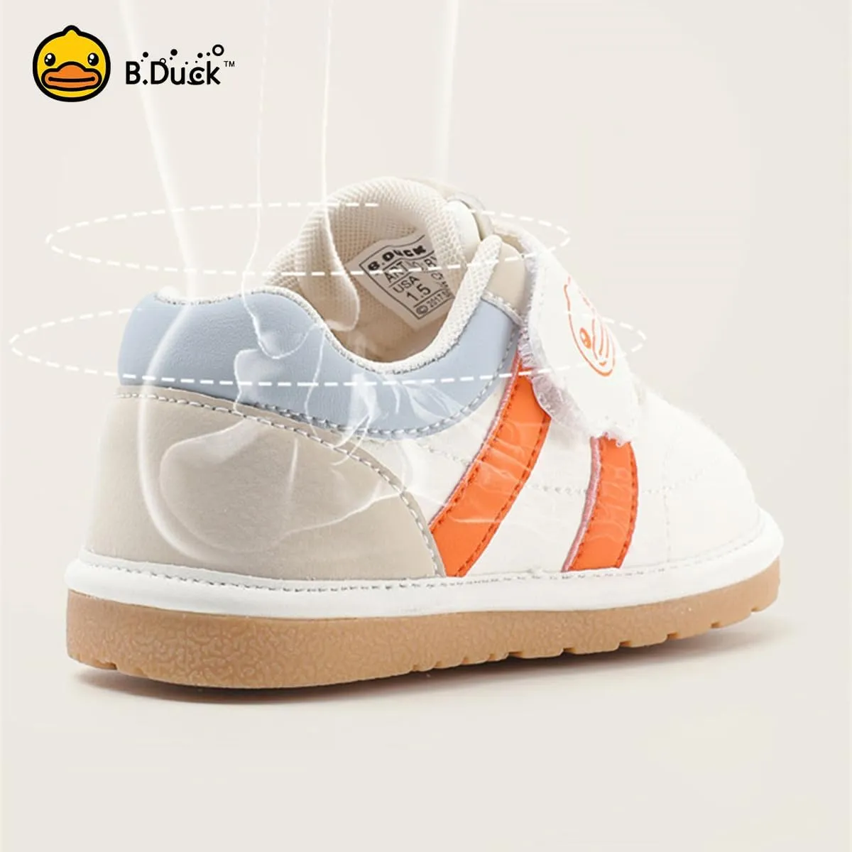 B.Duck Squeaky Shoes [Toddler 4-Toddler 7] Toddler Shoes for Girl and Boy Kids Shoe First Walker Soft-Bottom Toddler Shoes Toddler Sneakers