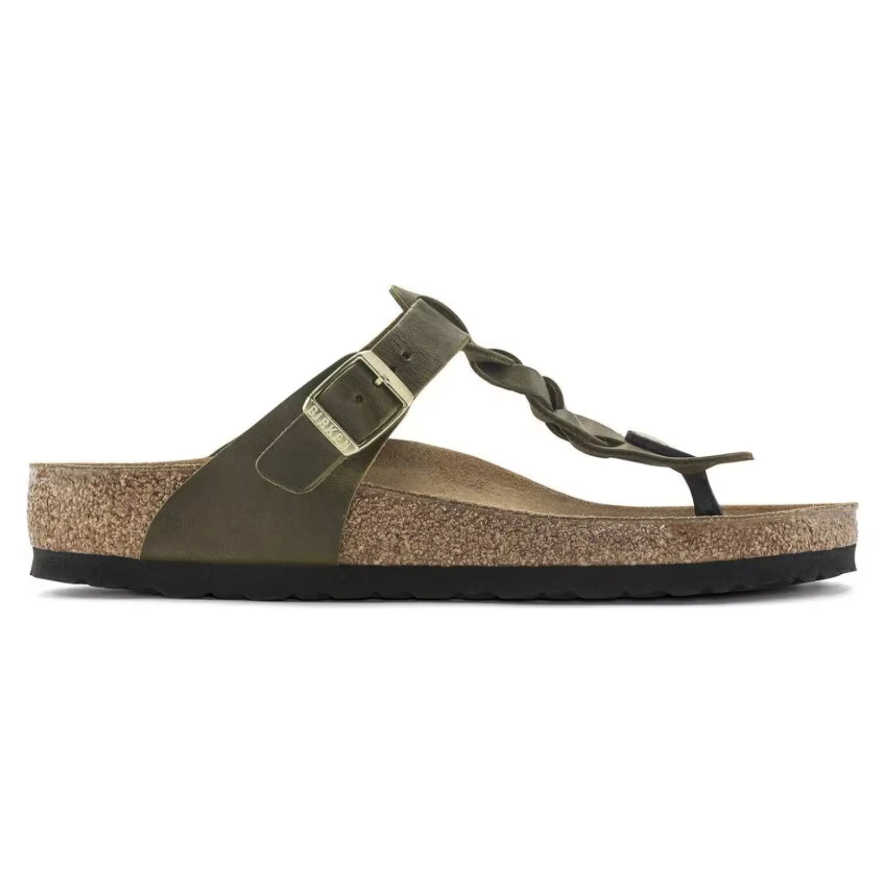 BIRKENSTOCK Gizeh Braided Oiled Leather Sandal