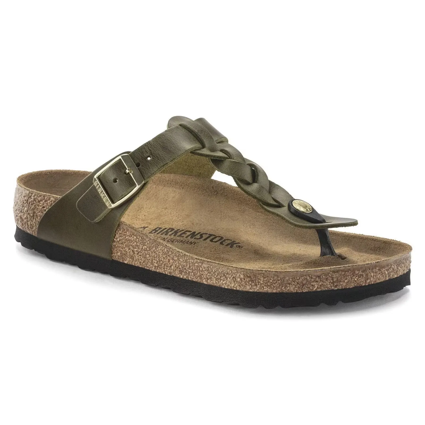 BIRKENSTOCK Gizeh Braided Oiled Leather Sandal