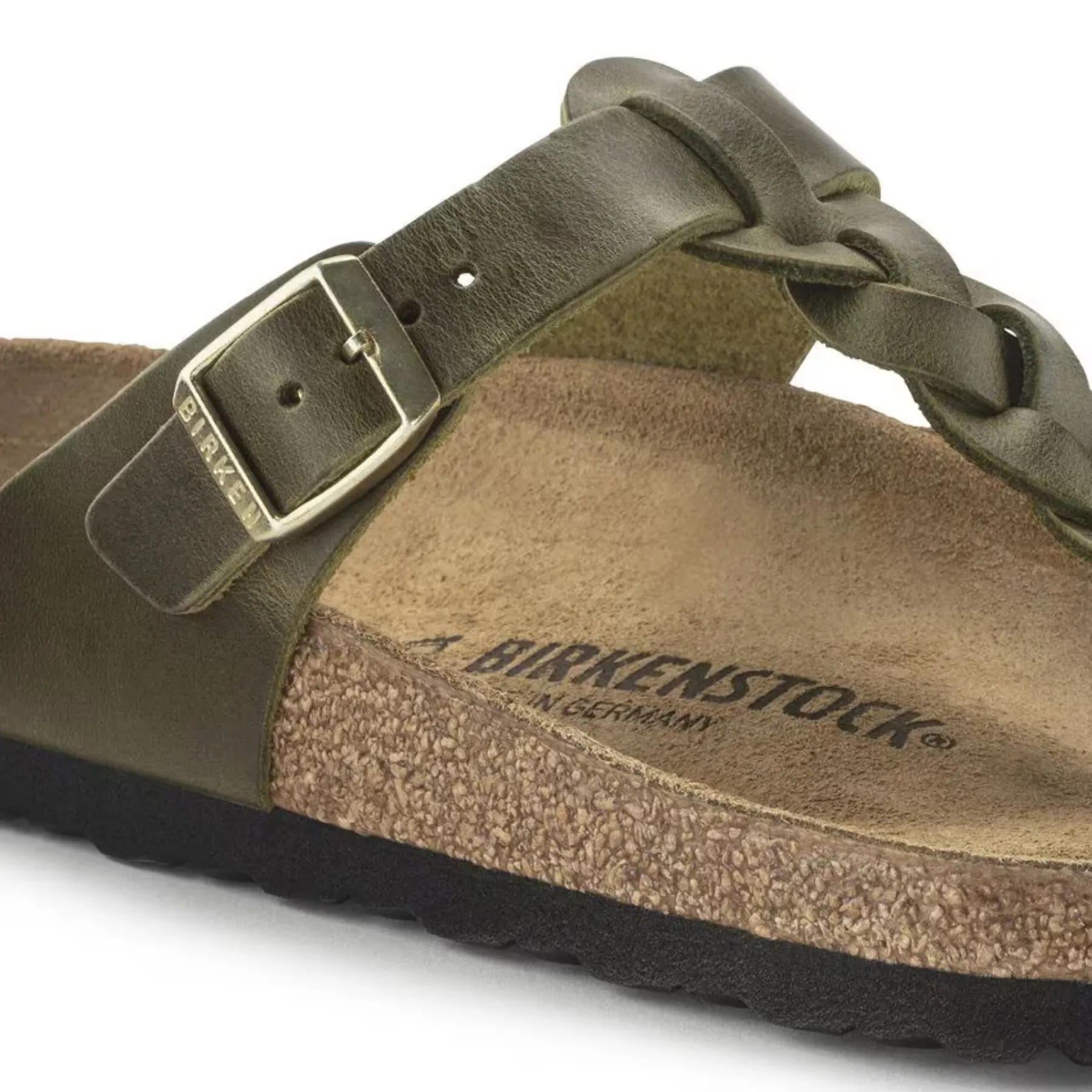 BIRKENSTOCK Gizeh Braided Oiled Leather Sandal