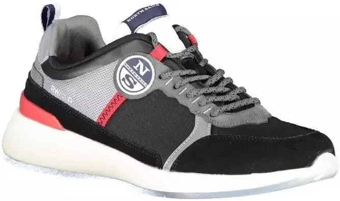 Black Leather Men's Sneaker