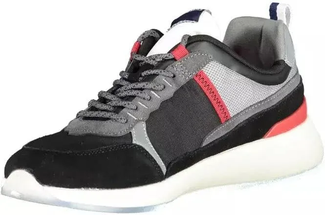 Black Leather Men's Sneaker