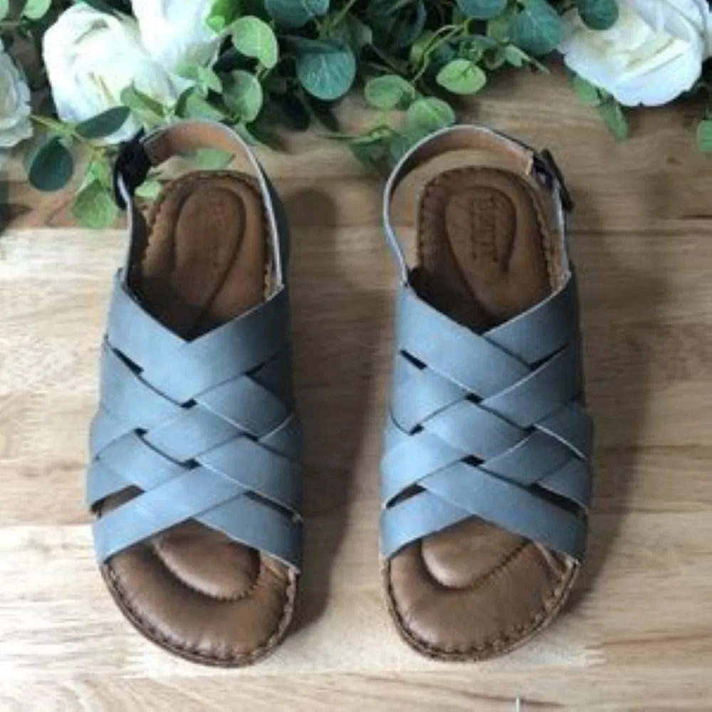 Born Women's Laila Comfort Sandal Blue 8