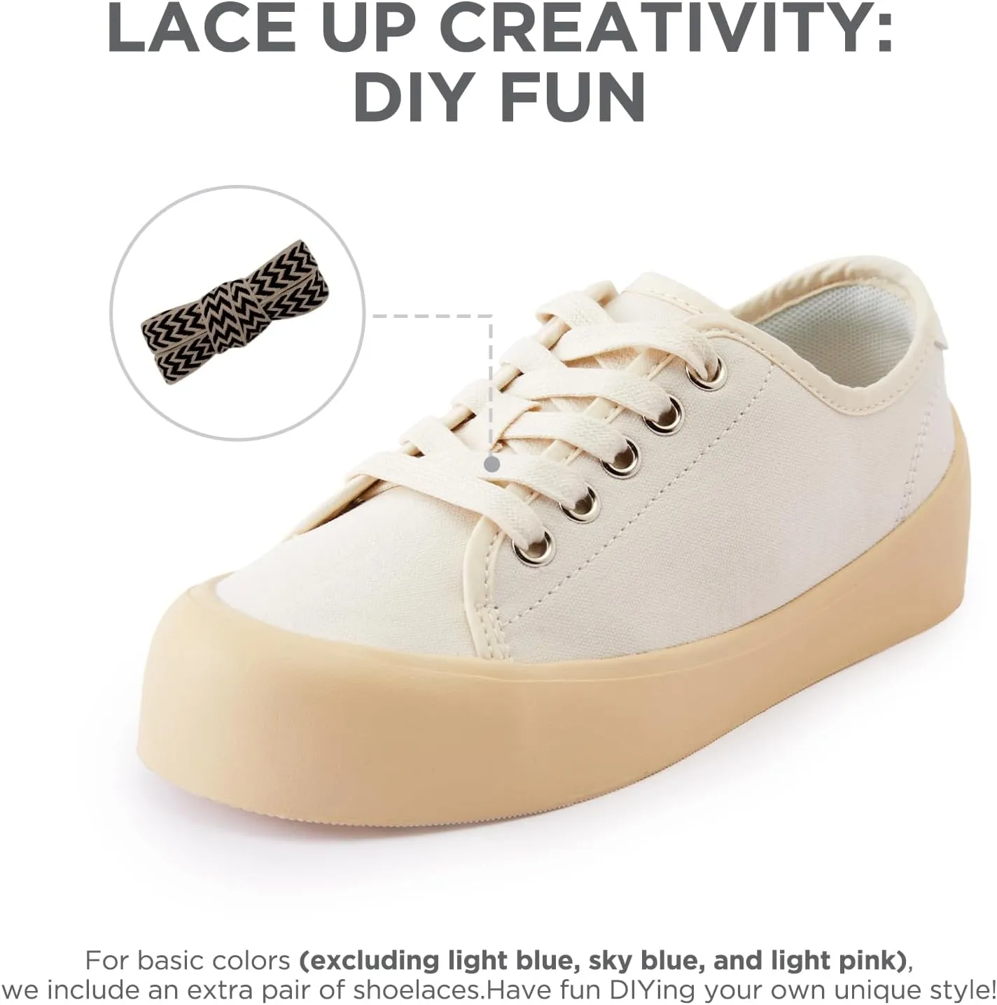Boys Girls Kids Shoes Lace-up Cupsole Casual Lightweight Canvas Sneakers with Sport Sole