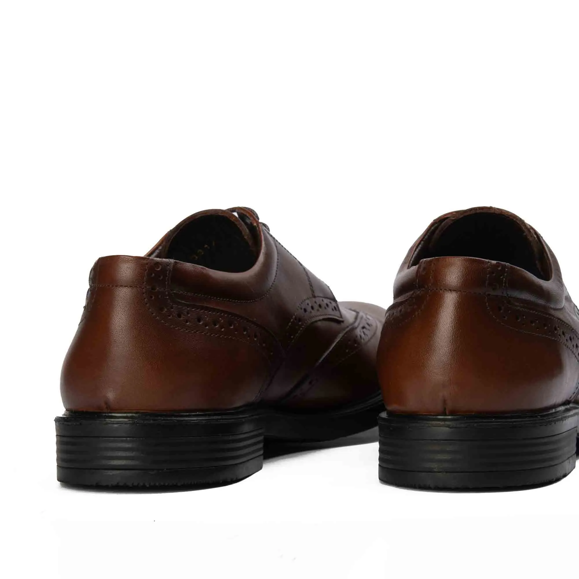 Brio genuine Lace-up shoe - HAVAN