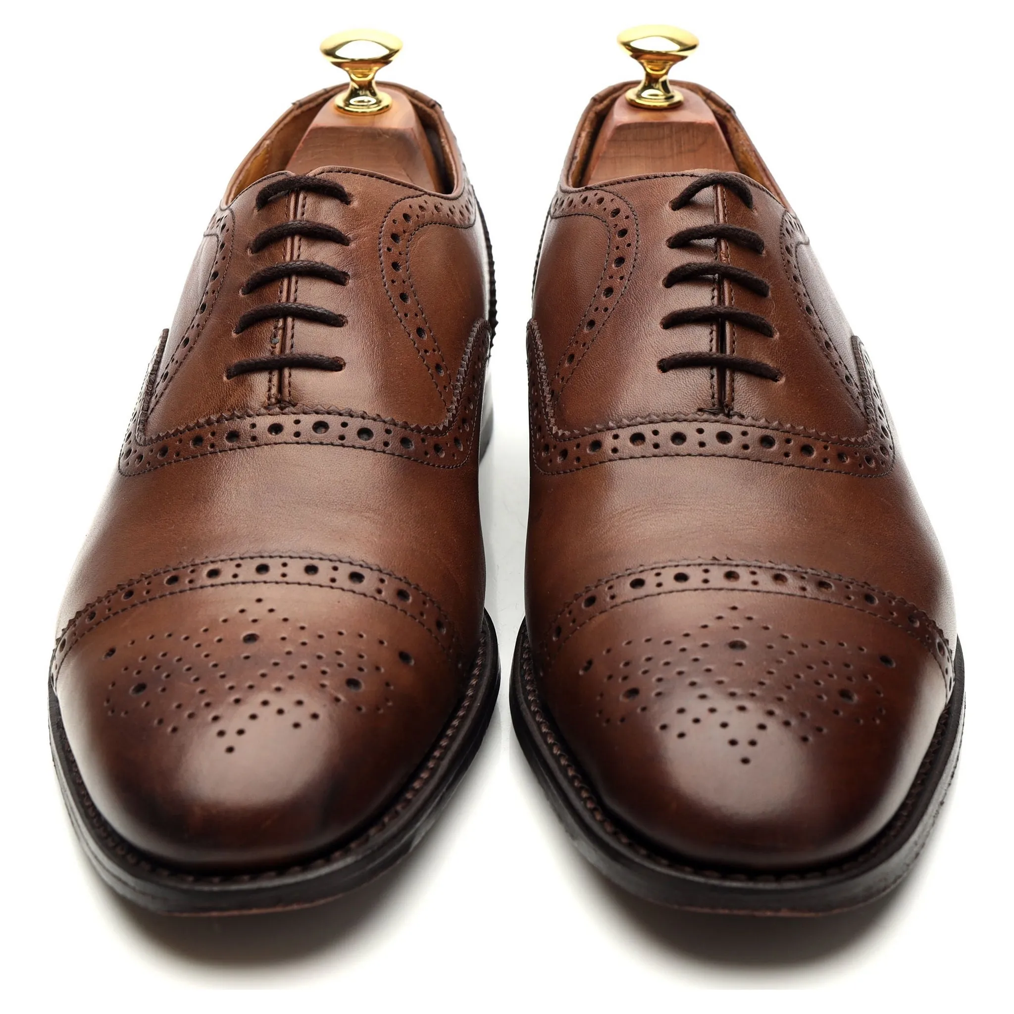 Brown Leather Oxford Brogues UK 9 F