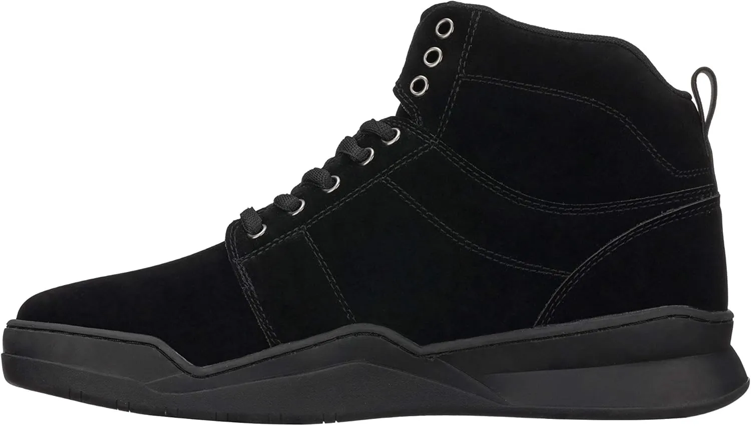 CALTO Men's Invisible Height Increasing Elevator Shoes - Black Athletic Ankle Top Sneaker Boots - 2.6 Inches Taller - H3124- Size 11 D(M) US