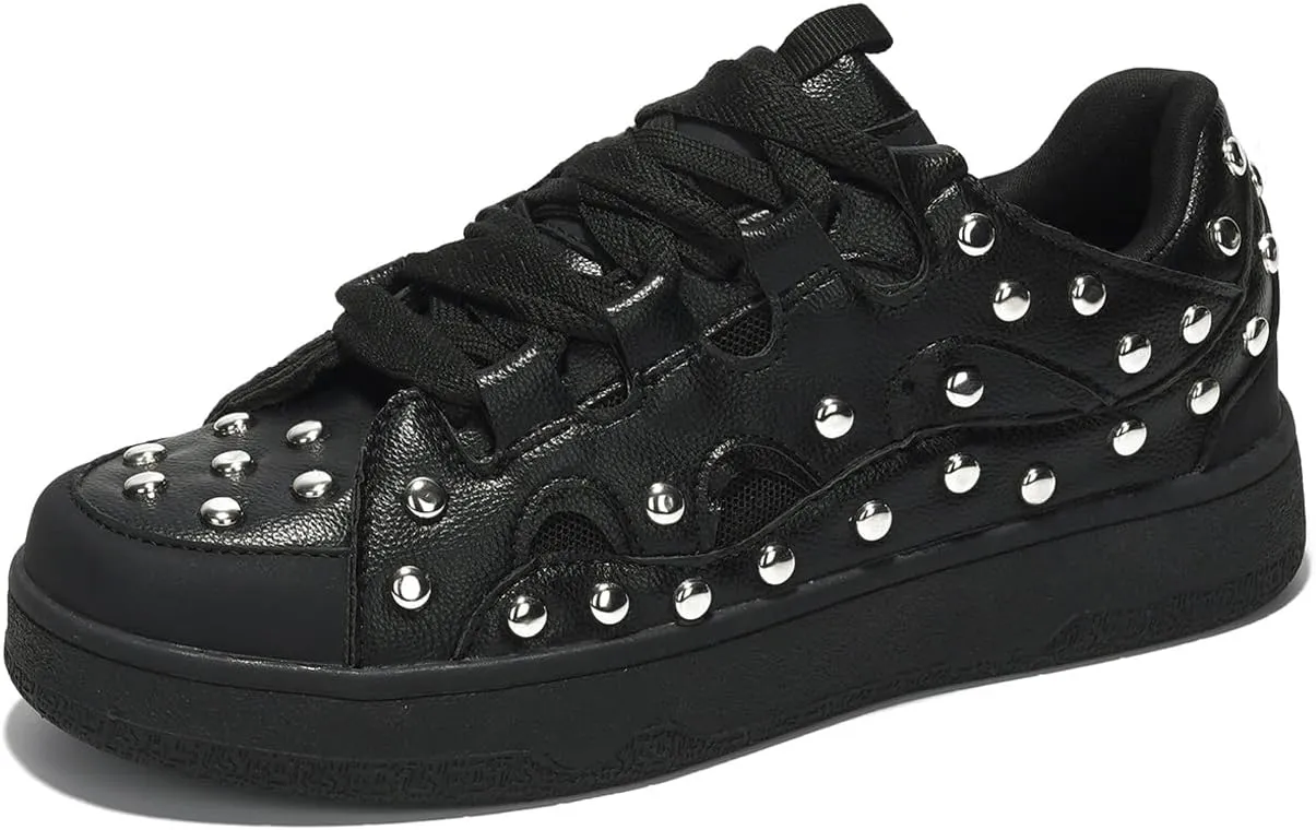 Cape Robbin Rani Studded Lace-up Sneaker (Rani)